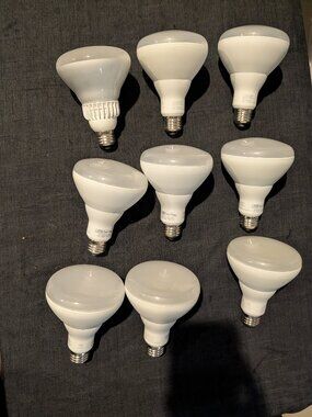 Feit Electric BR30 LED Light Bulbs 9-Pack Warm White 2700K 750 Lumens